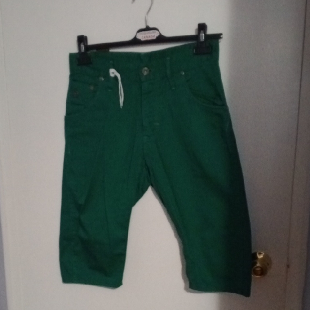 G-Star Green Casual Shorts Elastic Waistband